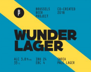 Brussels Beer Project Wunder Lager 3,8% 33 cl