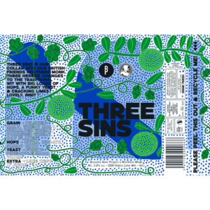 Brussels Beer Project, Three Sins, BBP x Northern Monk, DDH Sabro Lime Wit, 5,8%,33cl