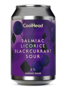 CoolHead Brew, Salmiac Licorice Blackcurrant Sour, 5%, lattina 33cl