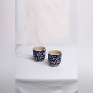 Set teiera con 2 tazze in ceramica balinese #TC1