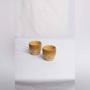 Set teiera con 2 tazze in ceramica balinese #TC4