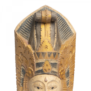 Statue Coppia Uomo Donna balinesi in legno di albasia misura grande