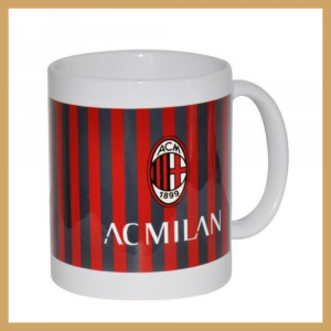Tazza mug AC Milan in ceramica a righe 