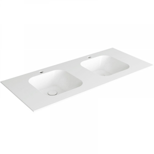 Top with integrated double washbasin Wave Simas