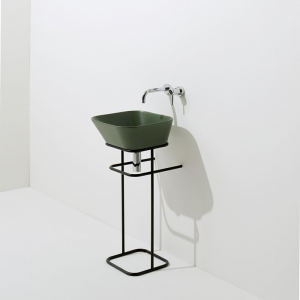 Square washbasin with structure Wave Simas