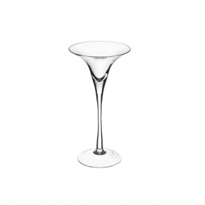 Coppa vaso Martini in vetro trasparente