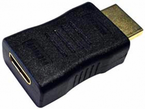 Adattatore mini HDMI F./HDMI M. GOLD