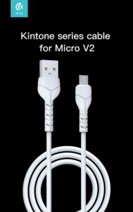 Kintone Cavo Micro Usb 5V 2.1A 1Mt Carica e dati Bianco