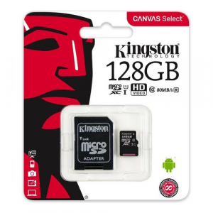 Scheda di memoria MicroSD 128GB Kingston