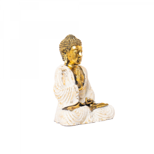 Statua Buddha seduto in resina #AB45