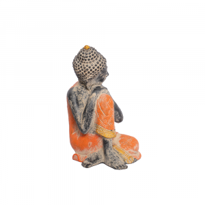 Statua Buddha Thai seduto meditation in resina #AB48
