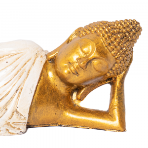 Statua Buddha sdraiato in resina #AB57