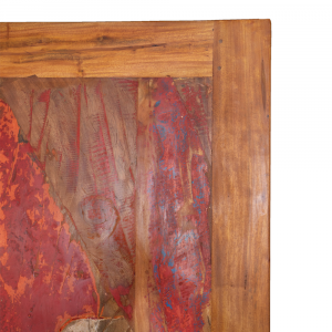 Tavolo cm 200 x cm 100 in legno di teak recuperato dalle vecchie barche top assi uniche #1242ID1850
