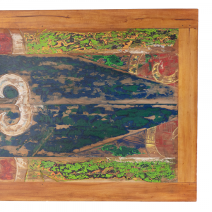 Tavolo cm 200 x cm 100 in legno di teak recuperato dalle vecchie barche top assi uniche #1242ID1685
