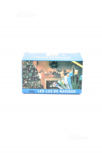 Filo Cascata Luci Di Natale 200 LED NUOVE Colore Bianco Poss Di Agganciare 3 File