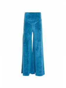 Women's velvet flared trousers
