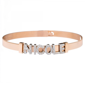 2MUCH Jewels Bracciale Basic - Rose Gold nome Nicole