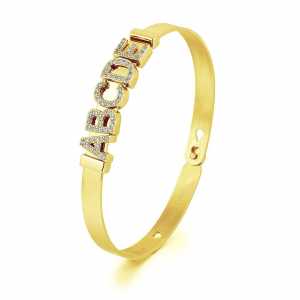 2MUCH Jewels Bracciale Basic - Rose Gold nome Giulia