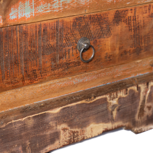 Armadietto in legno di teak recuperato balinese con anta e cassettino #1004ID485