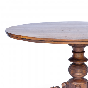 Tavolo rotondo diametro cm 126,5 in legno di teak balinese
