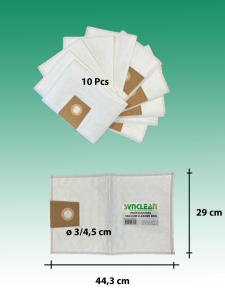 10 Filtri Sacchetto TNT poliestere per aspirapolvere Bora 12 (8504.150)