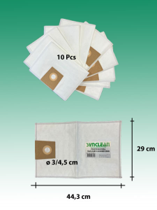 10 Filtri Sacchetto TNT poliestere per aspirapolvere SB Progress