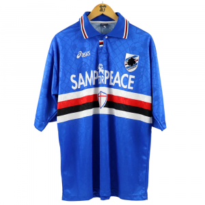 1995-96 Sampdoria Maglia Samp For Peace Asics XL (Top)
