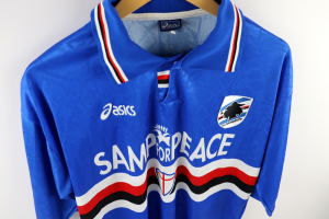 1995-96 Sampdoria Maglia Samp For Peace Asics XL (Top)