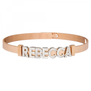 2MUCH Jewels Bracciale Basic - Rose Gold nome Rebecca