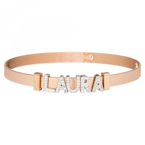 2MUCH Jewels Bracciale Basic - Rose Gold nome Laura