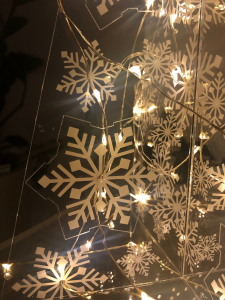 Albero di Natale in plexiglass con luci Led H=50cm