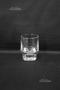 9 Bicchieri In Cristallo Con Base Pesante 10 Cm
