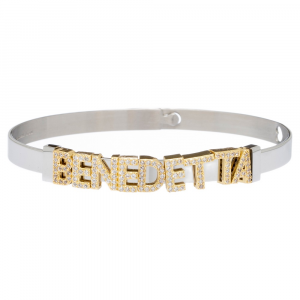 2MUCH Jewels Bracciale Basic - Steel nome Benedetta
