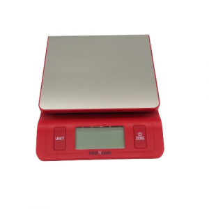 Bilancia cucina digitale rossa 5 kg