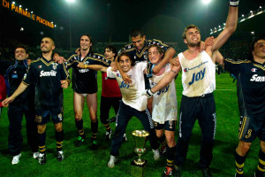 2001-02 Parma maglia Finale Coppa Italia Champion Santal XL Nuova