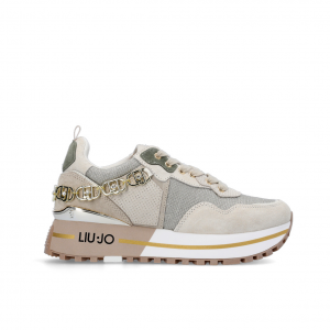 Sneakers platform beige/oro Liu Jo