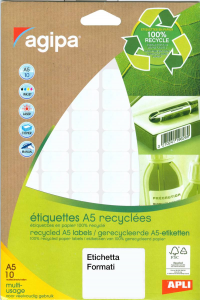 AGIPA Etichette ricicl.16x22 (fg.A5) 1008 pz