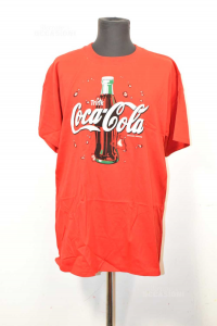 T-shirt Man Coca Cola New Sizexl Red