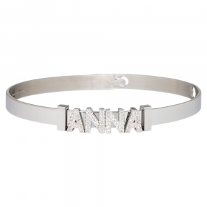 2MUCH Jewels Bracciale Basic - Steel nome Anna