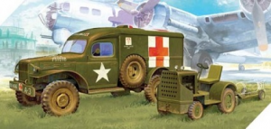 1/72 US Dodge Ambulance + Traktor