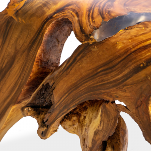  Tavolo #CH47 in legno di suarn con resina gamba radica e ferro #1235ID6850