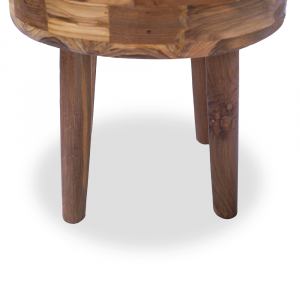 Tavolino / Sgabellino in legno di teak mosaico #1281ID285