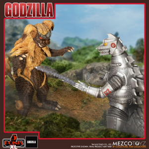 *PREORDER* Godzilla vs Mechagodzilla 5 Points XL: GODZILLA VS MECHAGODZILLA (Deluxe Set) by Mezco Toys