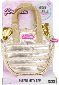Girabrilla- Borsa Oro Puffer Modello Kitty Bag