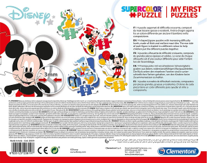 Clementoni - My First Puzzle - Disney Mickey Mouse - 3-6-9-12 Pezzi