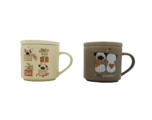 Brandani set 4 tazzina caffe' Pets cani e gatti cod.52408