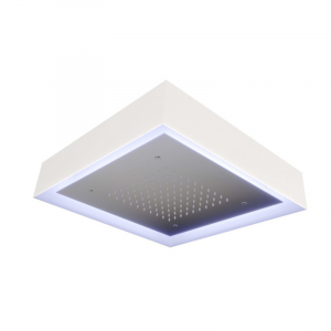 Soffione doccia LED a soffitto quadrato 570 mm in acciaio inox - Tubico