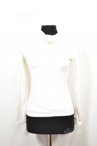 T-shirt Girl Dkny White 16 Years With Sequins