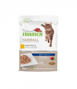 Trainer Natural - Adult - Hairball - 85gr x 12 bustine