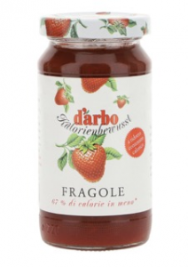 Confettura di fragole DARBO a ridotto contenuto calorico - Confezione da 220g